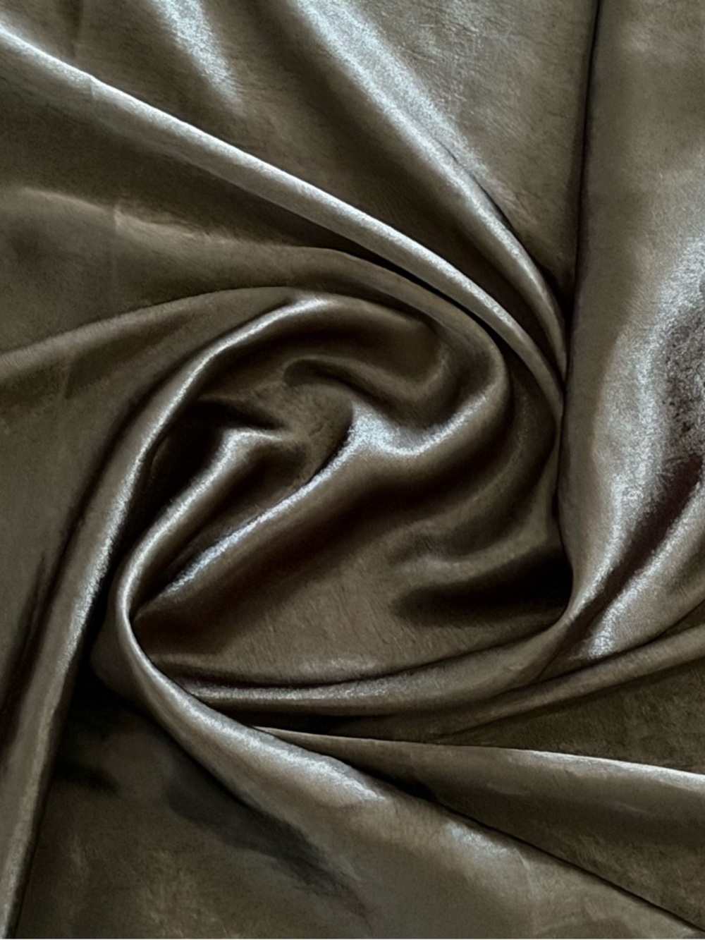 Black Soft Shiny Satin Fabric